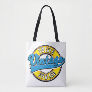Schweden - Vintages Logo Tasche