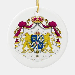 Schweden-Wappen Verzierung Keramikornament