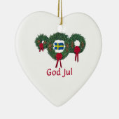 Schweden-Weihnachten 2 Keramikornament (Rechts)