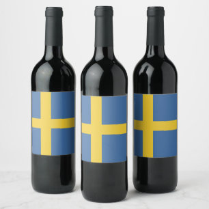 Schweden Weinetikett