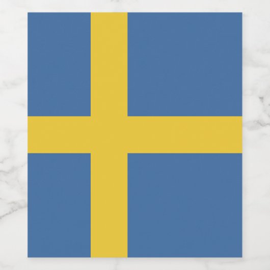 Schweden Weinetikett (Einzelnes Label)