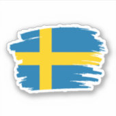Schwedenflagge Aufkleber (Vorderseite)