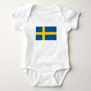 Schwedenflagge Baby Strampler