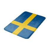 Schwedenflagge Badematte (Schrägansicht)