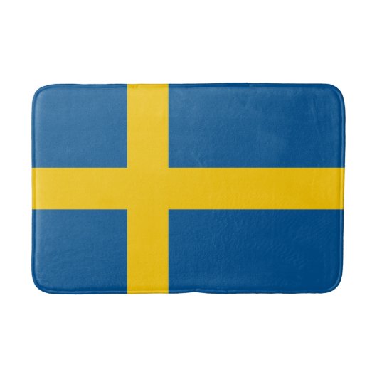 Schwedenflagge Badematte (Vorderseite)