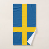 Schwedenflagge Badhandtuch Set (Handtuch)