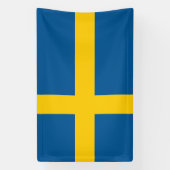 Schwedenflagge Banner (Vertikal)