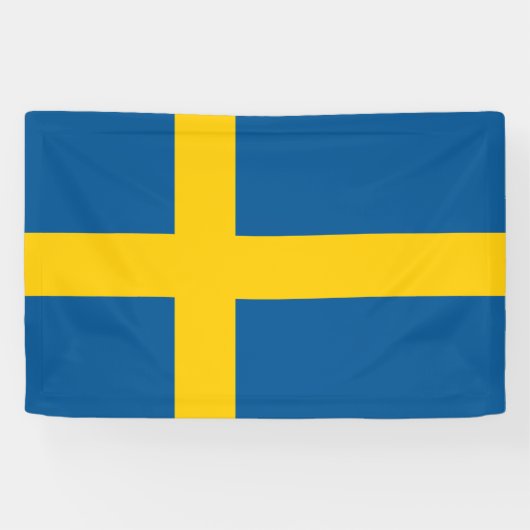 Schwedenflagge Banner (Horizontal)