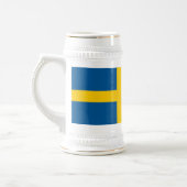 Schwedenflagge Bierglas (Links)
