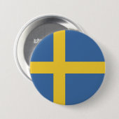 Schwedenflagge Button (Vorne & Hinten)
