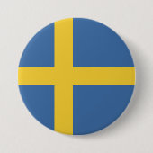 Schwedenflagge Button (Vorderseite)
