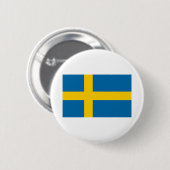 Schwedenflagge Button (Vorne & Hinten)