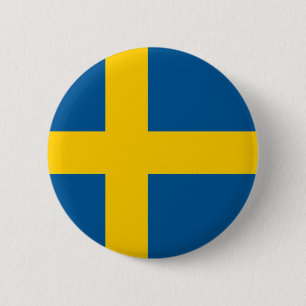 Schwedenflagge Button