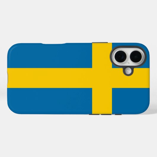 Schwedenflagge Case-Mate iPhone Hülle (Rückseite (Horizontal))