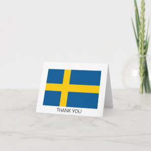 Schwedenflagge Dankeskarte
