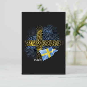 Schwedenflagge Dankeskarte