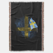 Schwedenflagge Decke (Vorderseite Vertikal)