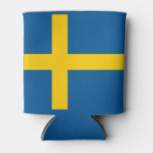 Schwedenflagge Dosenkühler (Vorderseite)