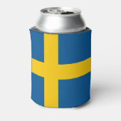 Schwedenflagge Dosenkühler (Kanne Rückseite)