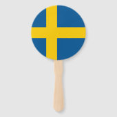 Schwedenflagge Fächer (Rückseite)