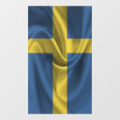 Schwedenflagge Fensteraufkleber (Blatt)