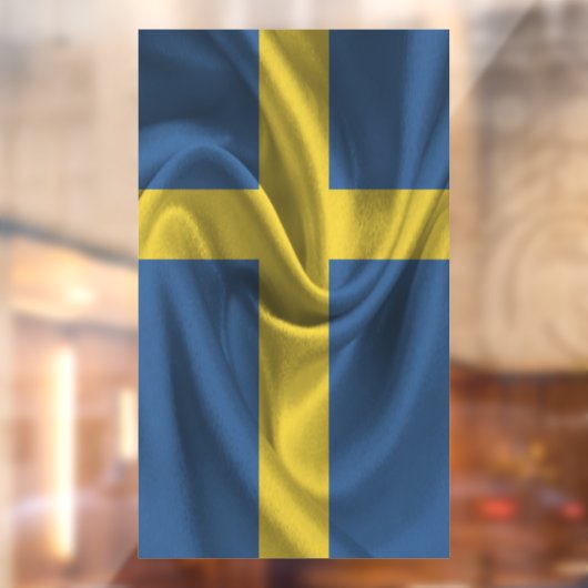 Schwedenflagge Fensteraufkleber (Blatt 2)