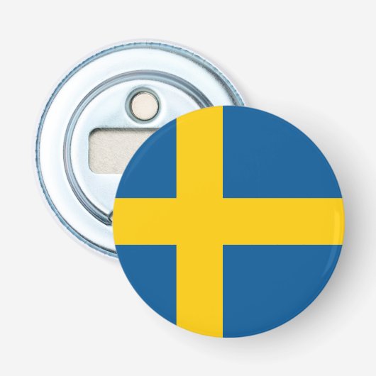 Schwedenflagge Flaschenöffner (Vorderseite)