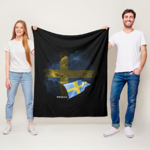 Schwedenflagge Fleecedecke