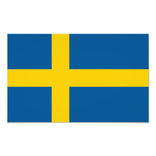 Schwedenflagge Fotodruck