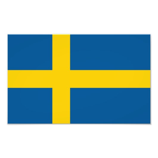 Schwedenflagge Fotodruck (Vorne)
