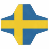 Schwedenflagge Fußball (Flach)