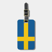 Schwedenflagge Gepäckanhänger (Vorderseite vertikal)