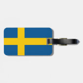 Schwedenflagge Gepäckanhänger (Rückseite horizontal)
