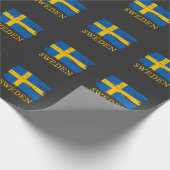 Schwedenflagge Geschenkpapier (Ecke)