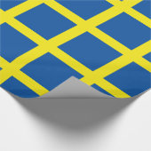 Schwedenflagge Geschenkpapier (Ecke)