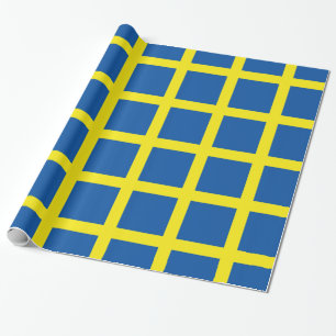 Schwedenflagge Geschenkpapier