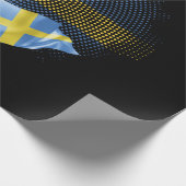 Schwedenflagge Geschenkpapier (Ecke)