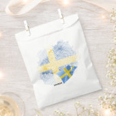 Schwedenflagge Geschenktütchen (Ausgeschnitten)