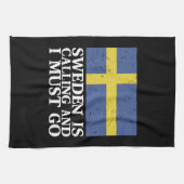 Schwedenflagge Geschirrtuch (Horizontal)