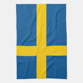 Schwedenflagge Geschirrtuch (Vertikal)