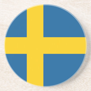 Schwedenflagge Getränkeuntersetzer