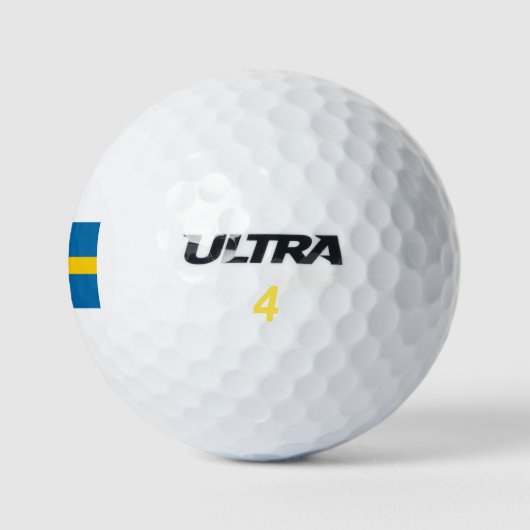 Schwedenflagge Golfball (Logo)
