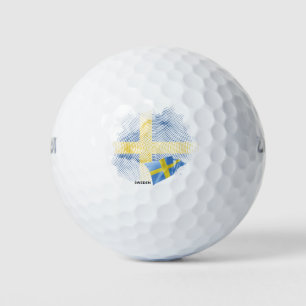 Schwedenflagge Golfball