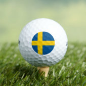 Schwedenflagge Golfball (Insitu T-Shirt)