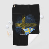 Schwedenflagge Golfhandtuch (Insitu)