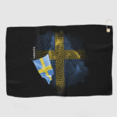 Schwedenflagge Golfhandtuch (Horizontal)