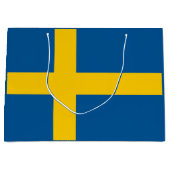 Schwedenflagge Große Geschenktüte (Vorderseite)