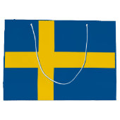 Schwedenflagge Große Geschenktüte (Rückseite)