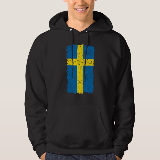 Schwedenflagge Hoodie (Vorderseite)
