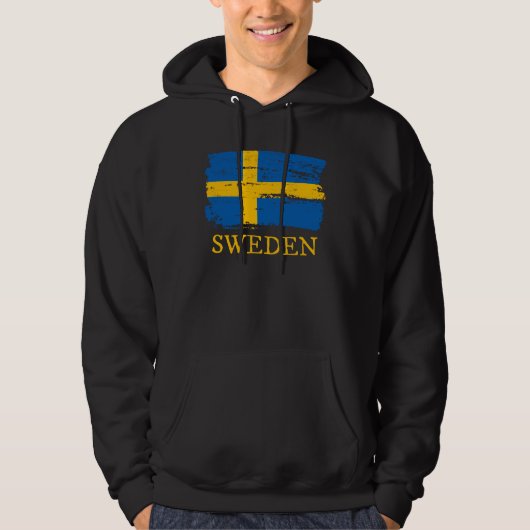 Schwedenflagge Hoodie (Vorderseite)